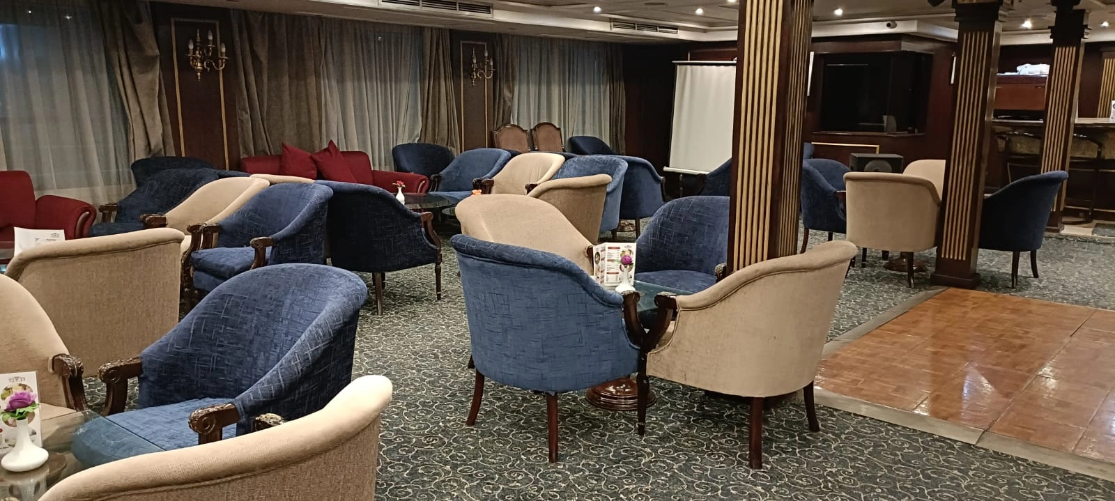 Lounge aboard the MS TiYi Nile Cruise Nile cruise